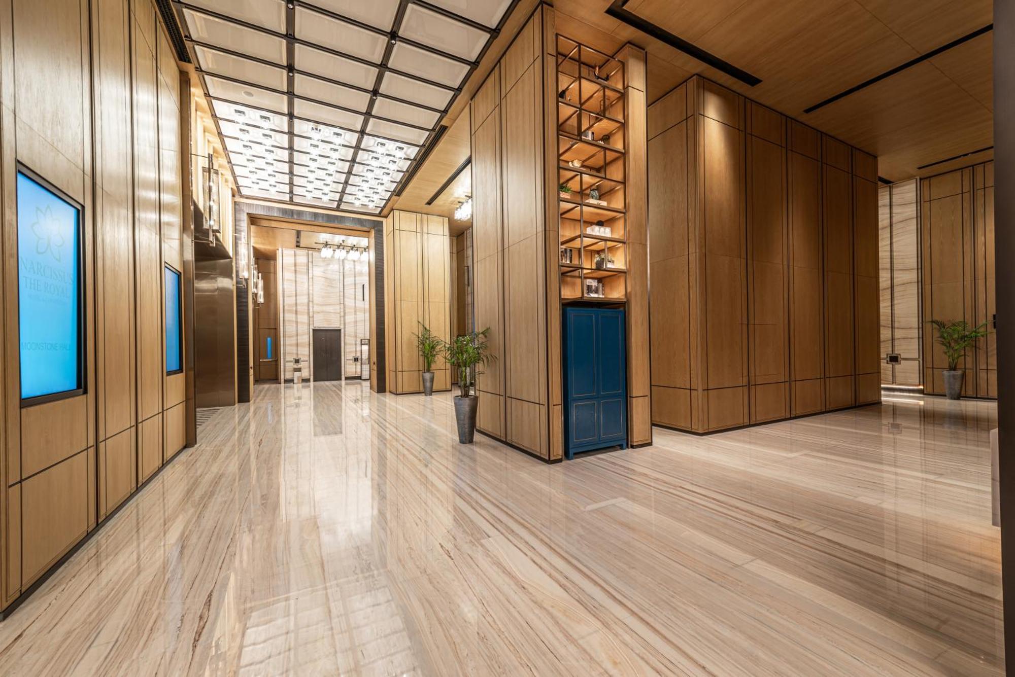 Narcissus The Royal Hotel ริยาดห์ ภายนอก รูปภาพ 3D rendering of a hotel lobby